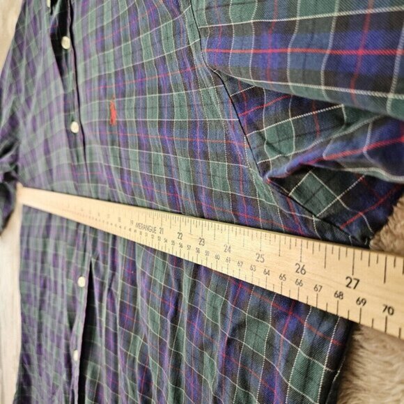 Ralph Lauren Dress Shirt Blake 100% Two-Ply Cotton Long Sleeve Men's Sz L Oxford - Picture 4 of 10